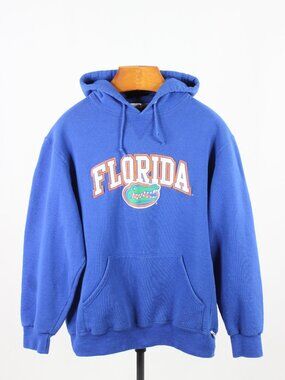 Russell Athletic FLORIDA GATORS Blue Fleece Hoodie Sweatshirt, Size L